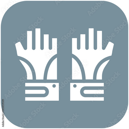 Fingerless Gloves vector icon illustration of Fishing iconset.