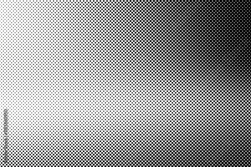 Black And White Abstract Halftone Grainy Gradient Background Texture in Poster Banner