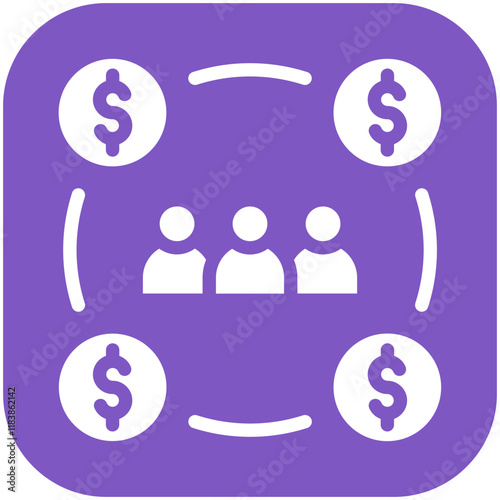 Sharing Economy vector icon illustration of Gig Economy iconset.