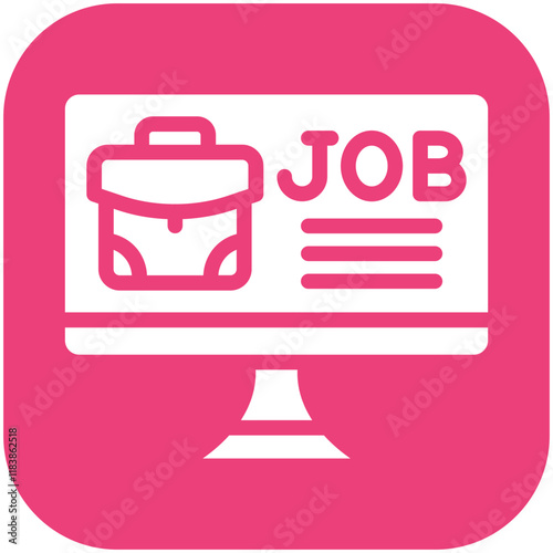 Job Platform vector icon illustration of Gig Economy iconset.