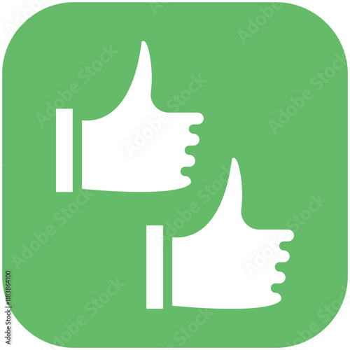 Thumbs Up vector icon illustration of Award Events iconset.