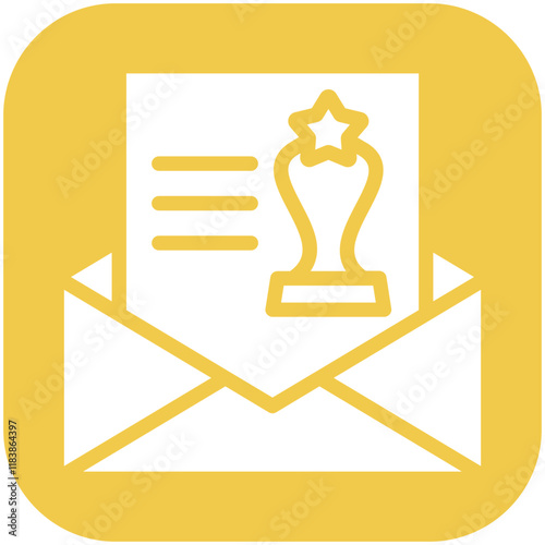 Nomination vector icon illustration of Award Events iconset.
