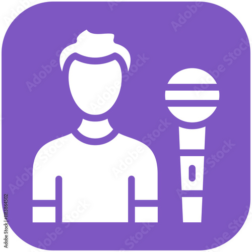 Journalist Male vector icon illustration of Award Events iconset.