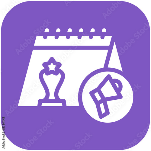 Event Promotion vector icon illustration of Award Events iconset.