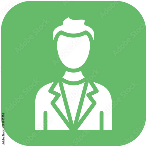 Model Male vector icon illustration of Fashion Ecommerce iconset.