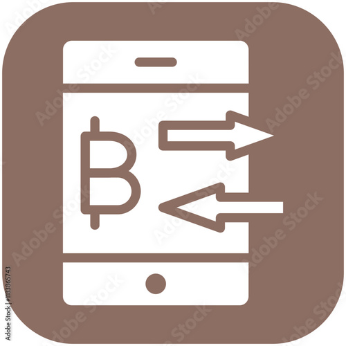 Transaction vector icon illustration of Cryptocurrency iconset.