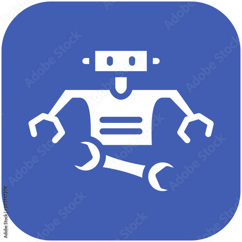 Maintenance vector icon illustration of Robotics iconset.