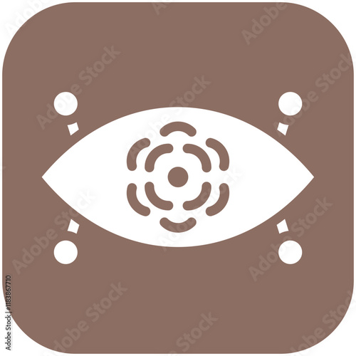 Cyber Eye vector icon illustration of Robotics iconset.