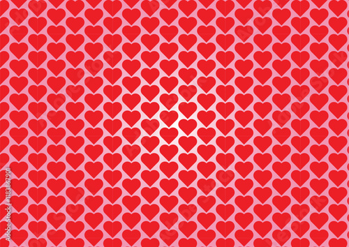 Seamless pattern with hearts