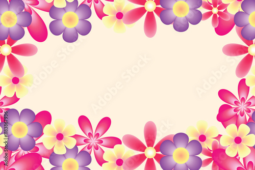 floral background vector art fullcolor
