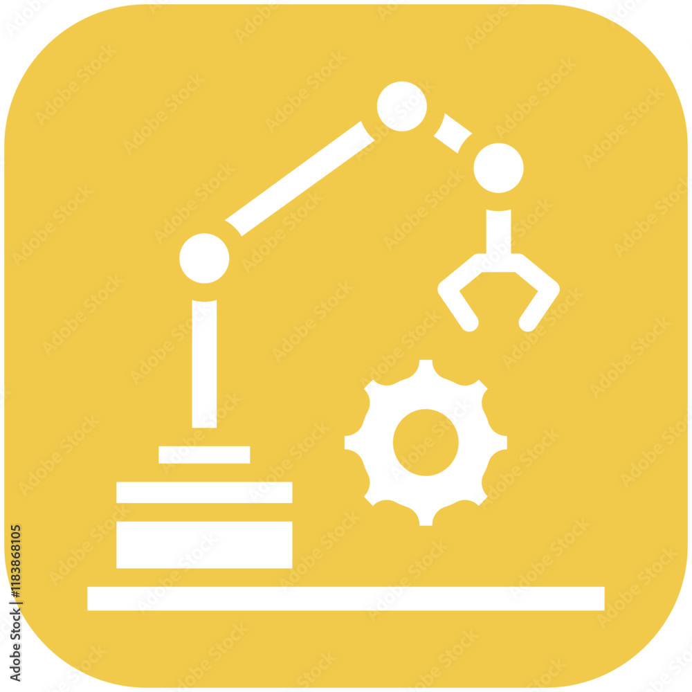 Automation vector icon illustration of Robotics iconset.