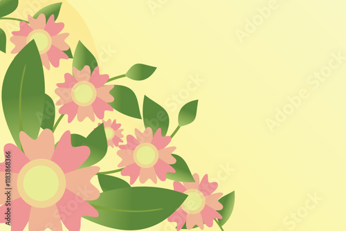 floral background vector art fullcolor