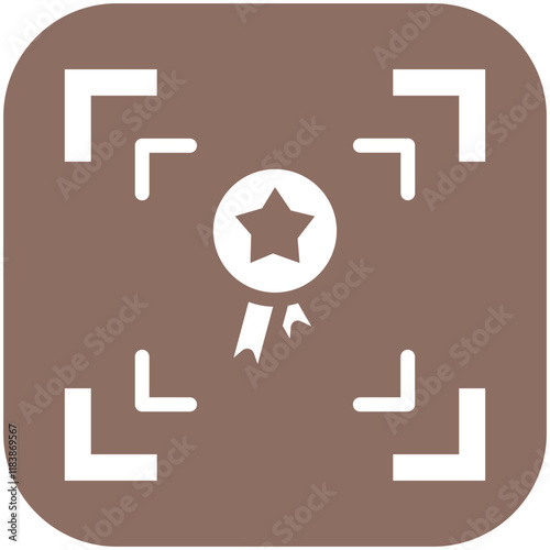 Focus vector icon illustration of Achievements iconset.
