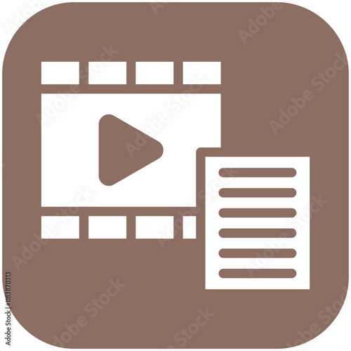 Plot vector icon illustration of Filmmaking iconset.