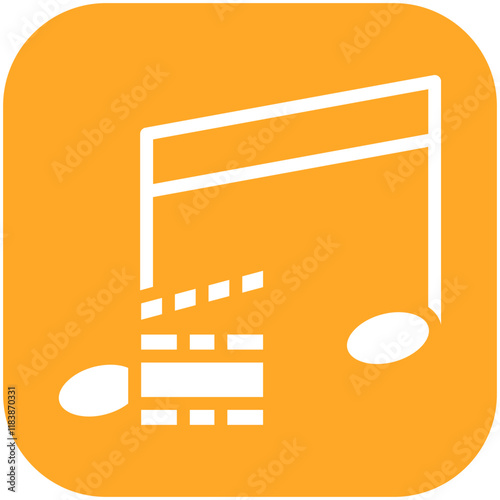 Music vector icon illustration of Filmmaking iconset.