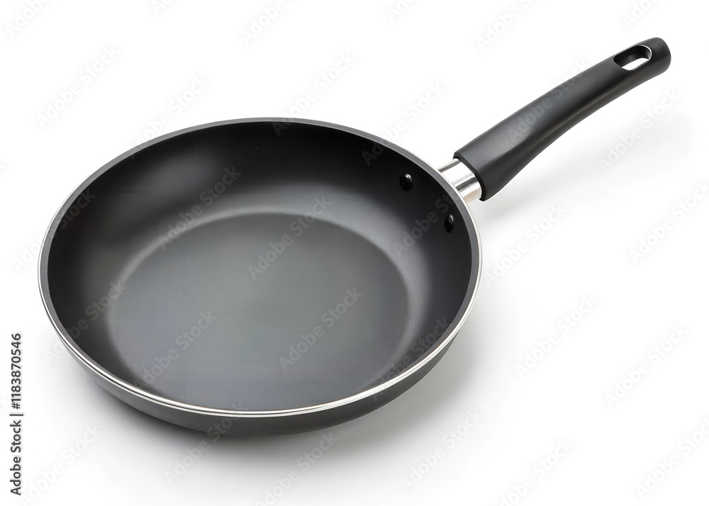 Frying pan isolated on white background with clipping path. top view Frying pan isolated on white background with clipping path. top view