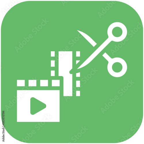 Editing vector icon illustration of Filmmaking iconset.