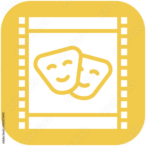 Drama vector icon illustration of Filmmaking iconset.