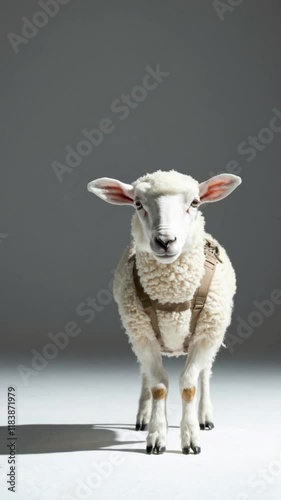 A sheeps journey one backpack three steps
