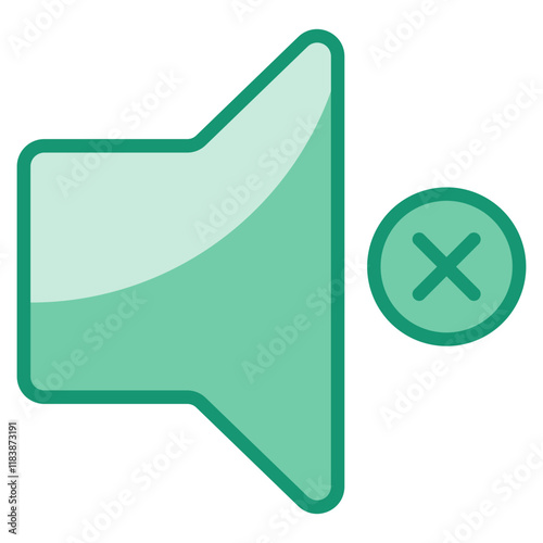 Mute Icon Element For Design