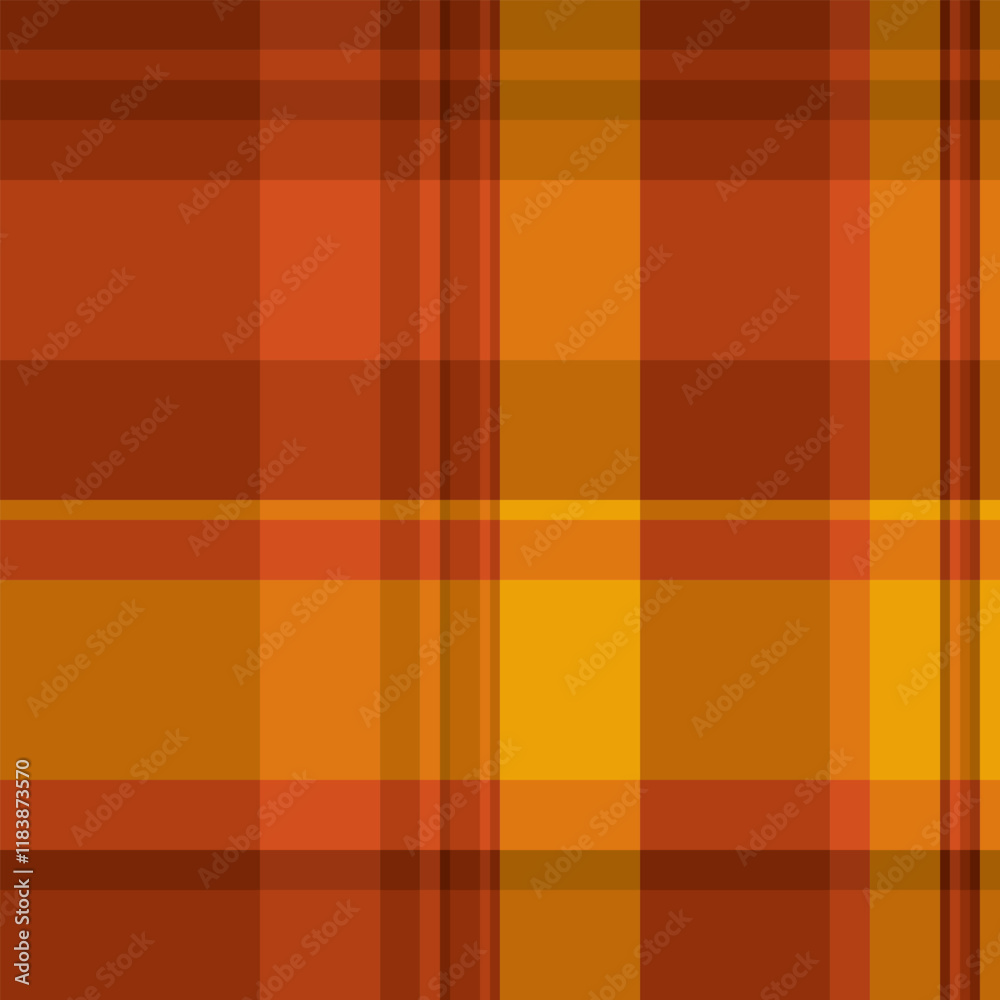 Obraz premium Warm autumnal plaid pattern. Perfect for fall-themed designs, website backgrounds, textile prints, or packaging. Rich, earthy tones create a cozy and inviting atmosphere.