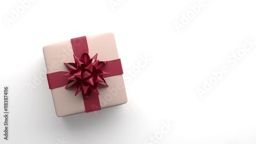 abstract gift box as present - 3d rendering 4k seamless loop