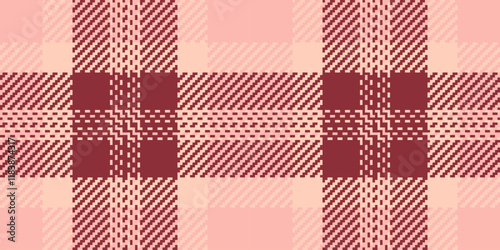 Kingdom tartan background seamless, duvet pattern texture fabric. Minimalist plaid vector textile check in light and red colors.