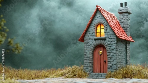 Stone Cottage From Model to Scene
