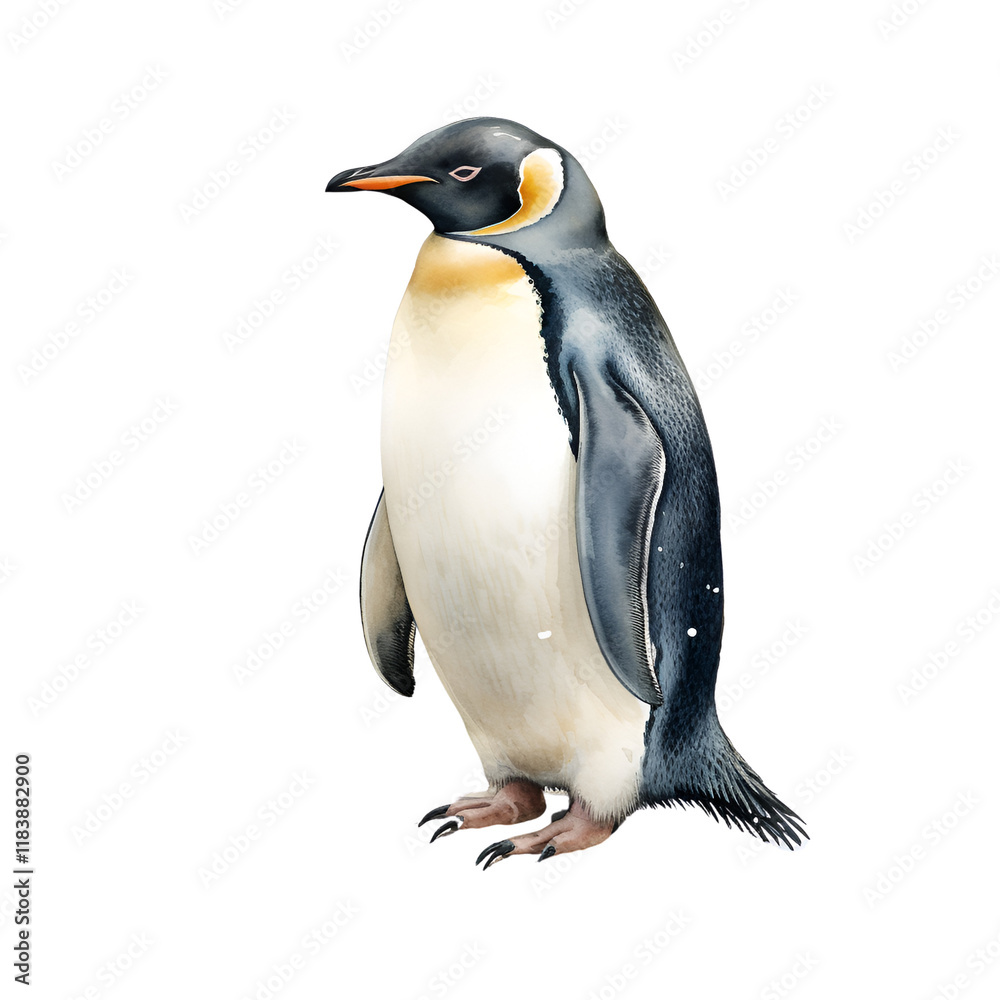 Fototapeta premium Cute Penguin Clipart Vector Illustration