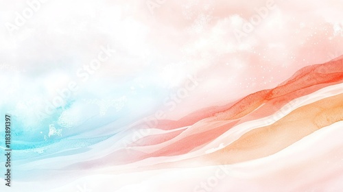 **A watercolor wash gradient combining soft pastel pinks