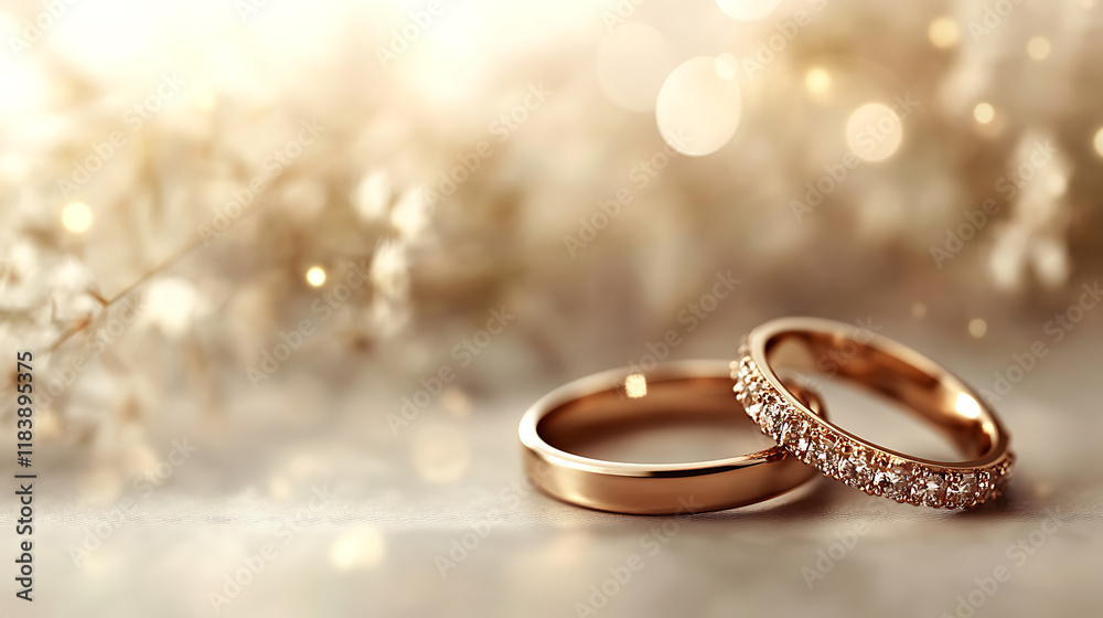 Ring or two rings background for engagement day elegant background with space for copy Ring or two rings background for engagement day elegant background with space for copy