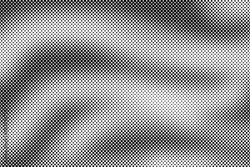 Black And White Abstract Halftone Grainy Gradient Background Texture in Poster Banner