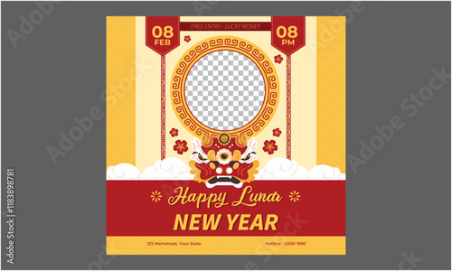 Lunar New Year Socials Media