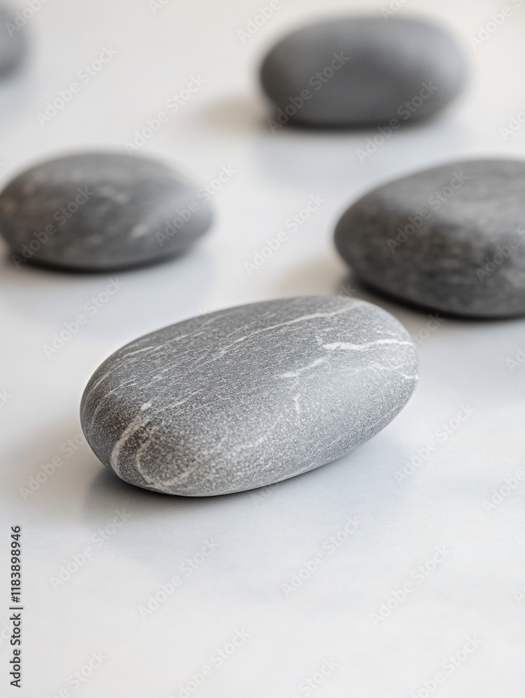 Smooth grey stones on white background. (1) Smooth grey stones on white background. (1)