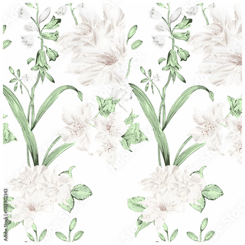 seamless floral pattern design 