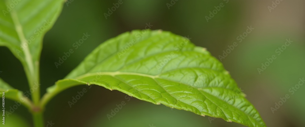 Close-up of a vibrant green leaf, showcasing its intricate vein structure and delicate texture. A symbol of nature's beauty and detail. Close-up of a vibrant green leaf, showcasing its intricate vein structure and delicate texture. A symbol of nature's beauty and detail.