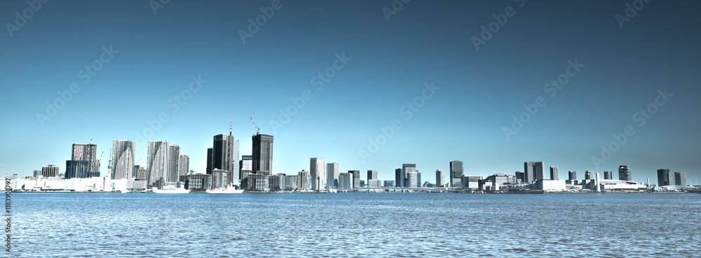Fototapeta premium 海と都心