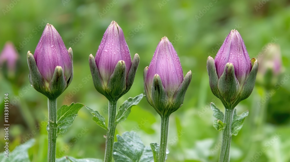 A close-up of artichoke buds beginning to form on mature plants in the field. A close-up of artichoke buds beginning to form on mature plants in the field.