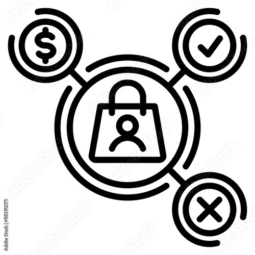 customer segmentation single icon