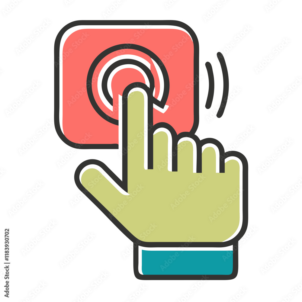 Click and Tap Icon Design for Digital Applications Click and Tap Icon Design for Digital Applications