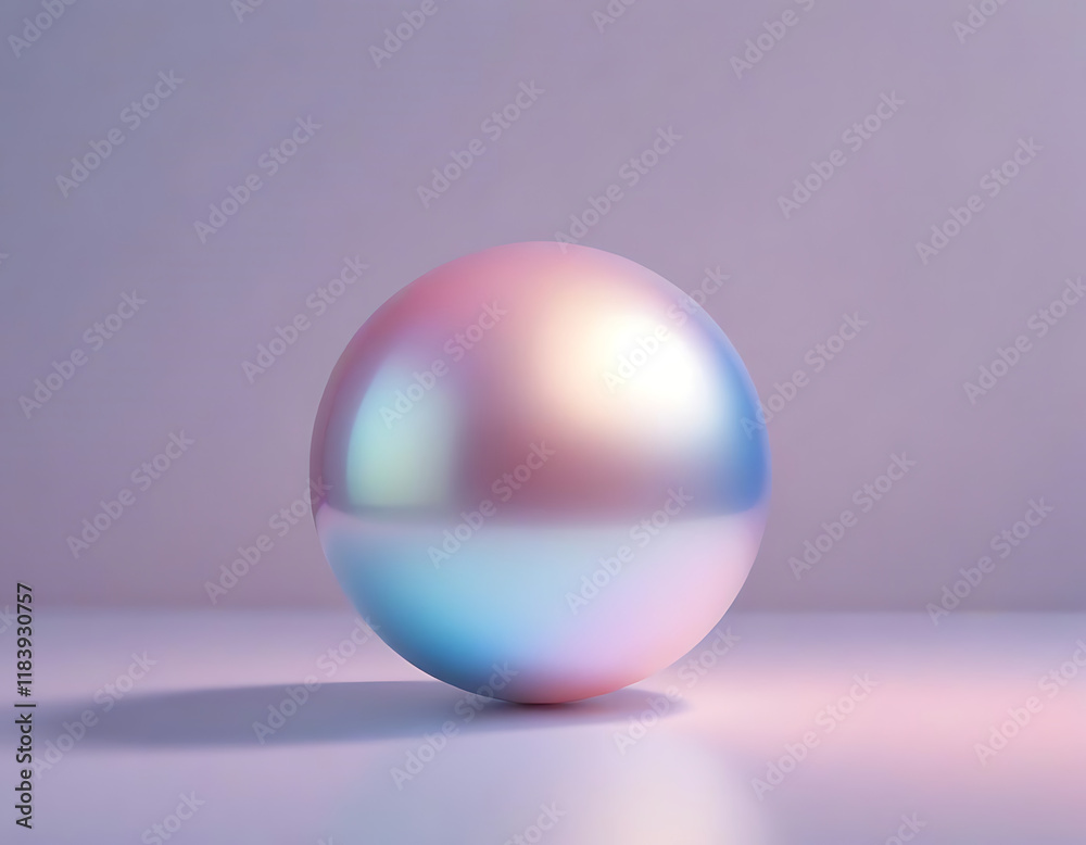 A pearl-like iridescent surface with subtle color shifts. A pearl-like iridescent surface with subtle color shifts.