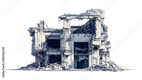 destroyed building png