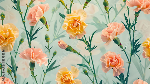 Red rose seamless pattern wallpaper