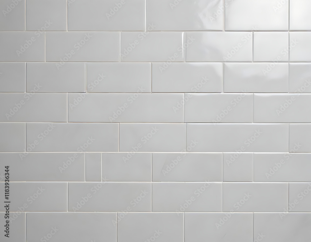 Naklejka premium A polished ceramic tile background with grout lines.