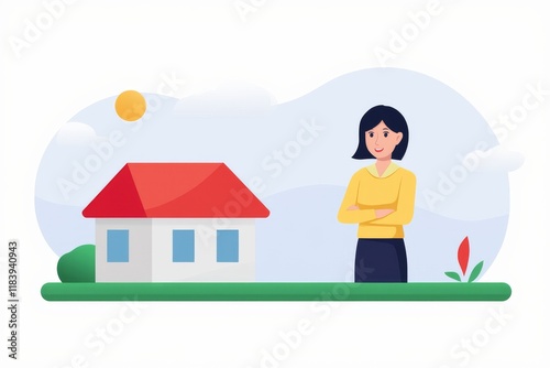  real estate agent shows the house