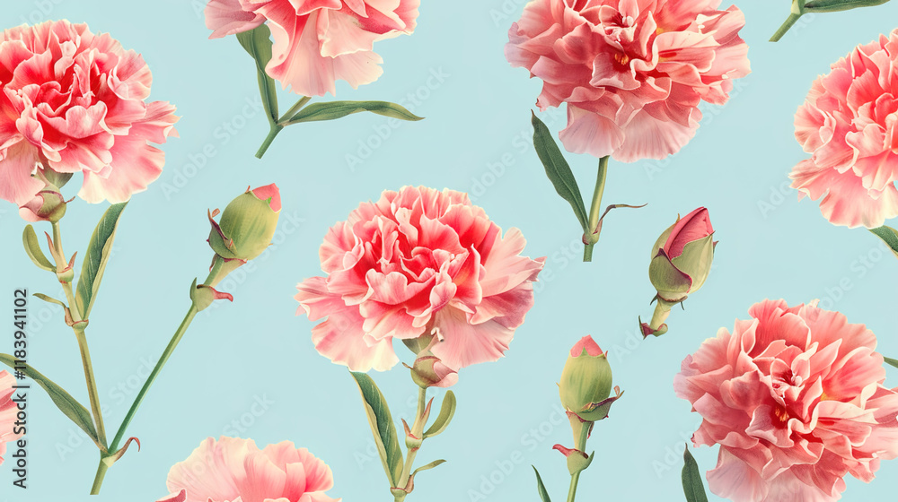 Red rose seamless pattern wallpaper Red rose seamless pattern wallpaper