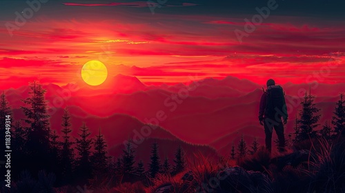 Wallpaper Mural Sunset Serenity: A photographer captures the last light of the day Torontodigital.ca
