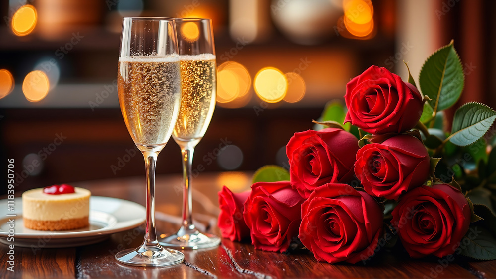 champagne and rose champagne and rose
