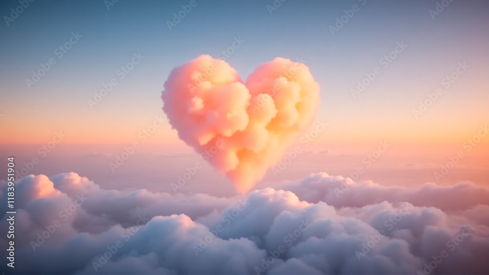 Fototapeta premium heart in sky