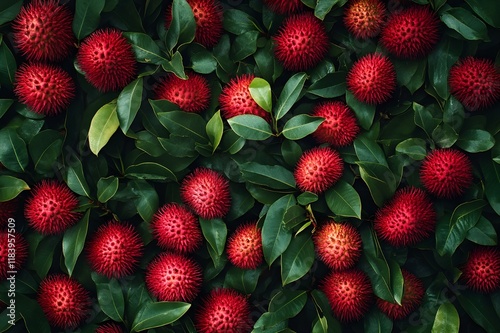 The sweet rambutan fruit is a favorite of Malaysians photo